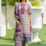 3PC stitched Printed Lawn Suit | KLA-4131