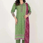 3PC stitched Printed Lawn Suit | KLA-4132