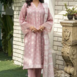 3PC stitched Printed Lawn Suit | KLA-4133