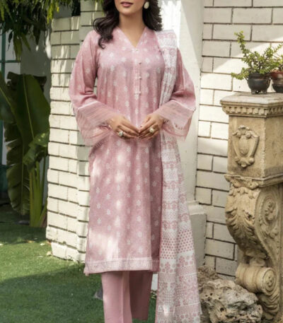 3PC stitched Printed Lawn Suit | KLA-4133
