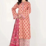 3PC stitched Printed Lawn Suit | KLA-4137