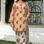 3PC stitched Printed Lawn Suit | KLA-4138