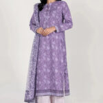 3PC stitched Printed Lawn Suit | KLA-4139