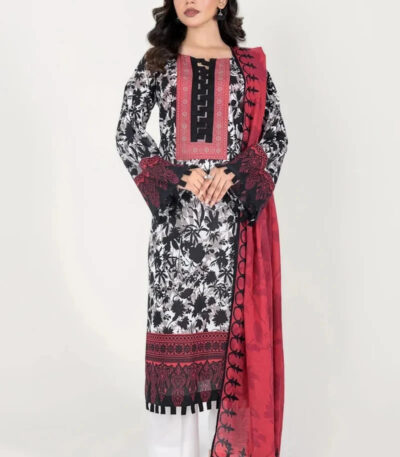 3PC stitched Printed Lawn Suit | KLA-4161