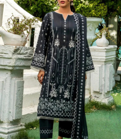 3PC stitched Printed Lawn Suit | KLA-4162