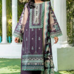 3PC stitched Printed Lawn Suit | KLA-4164
