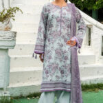 3PC stitched Printed Lawn Suit | KLA-4165