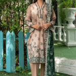 3PC stitched Printed Lawn Suit | KLA-4167