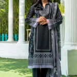 3PC stitched Printed Lawn Suit | KLA-4168