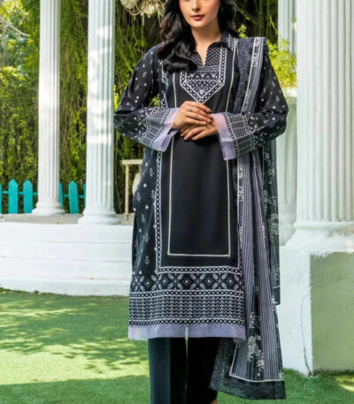 3PC stitched Printed Lawn Suit | KLA-4168