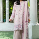 3PC stitched Printed Lawn Suit | KLA-4169