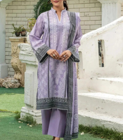 3PC stitched Printed Lawn Suit | KLA-4170