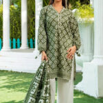 3PC stitched Printed Lawn Suit | KLA-4174