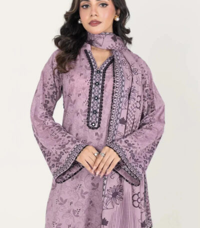 3PC stitched Printed Lawn Suit | KLA-4194