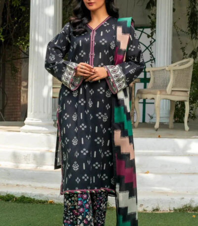 3PC stitched Printed Lawn Suit | KLA-4204