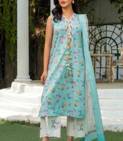 3PC stitched Printed Lawn Suit | KLA-4205