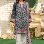 3PC stitched Printed Lawn Suit | KLA-4207