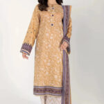 3PC stitched Printed Lawn Suit | KLA-4209