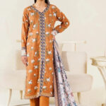 3PC Stitched Printed Lawn Suit | RTW-KLA-3898