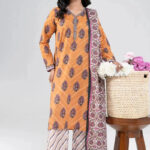 3PC Stitched Printed Lawn Suit | RTW-KLA-4041