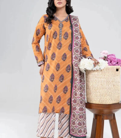 3PC Stitched Printed Lawn Suit | RTW-KLA-4041