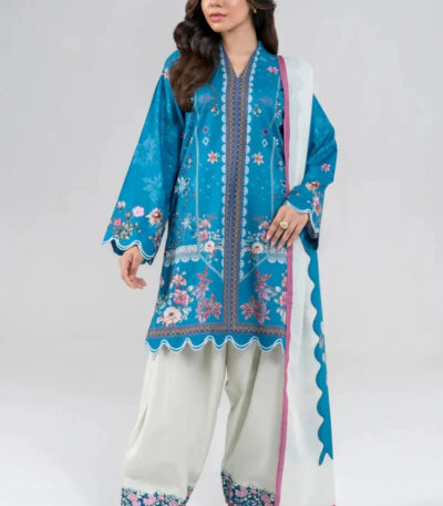 3PC Stitched Printed Lawn Suit | RTW-KLA-4043