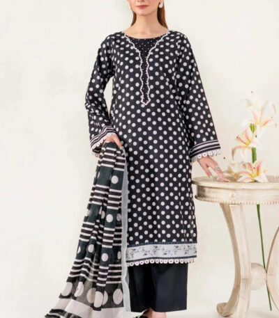 3PC Stitched Printed Lawn Suit | RTW-KLA-4070