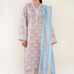 3PC Stitched Printed Lawn Suit | RTW-KLA-4073