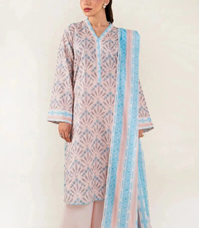 3PC Stitched Printed Lawn Suit | RTW-KLA-4073