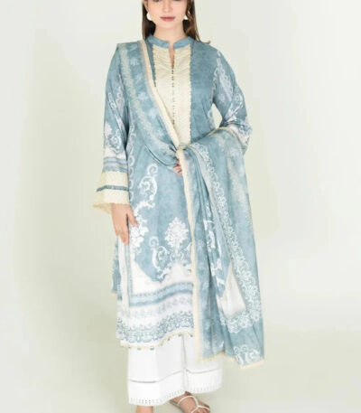 2PC Stitched Printed Lawn Suit | RTW-KSD-3877