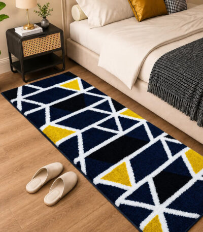 Mosaic Blue Runner Mat