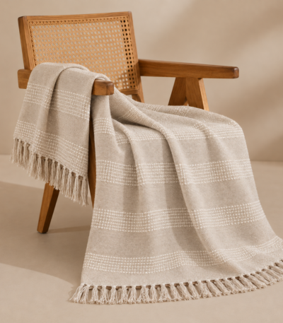 Aabha Cotton Throw Blanket