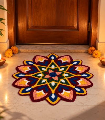 Phoolwari Floor Mat