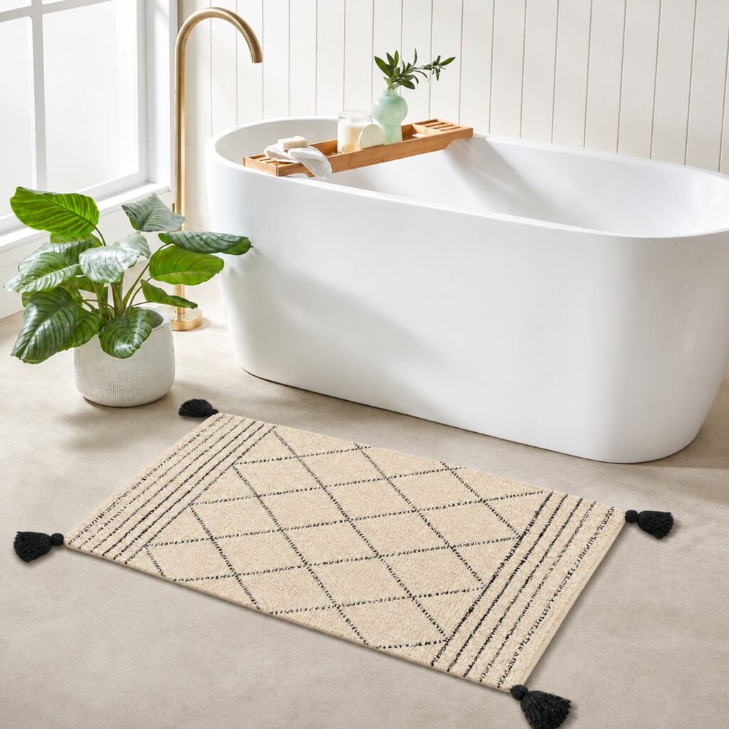 Manali Reversible Cotton Bath Mat