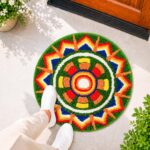 Rangoli Carnival Sun Door and Bathroom Mat