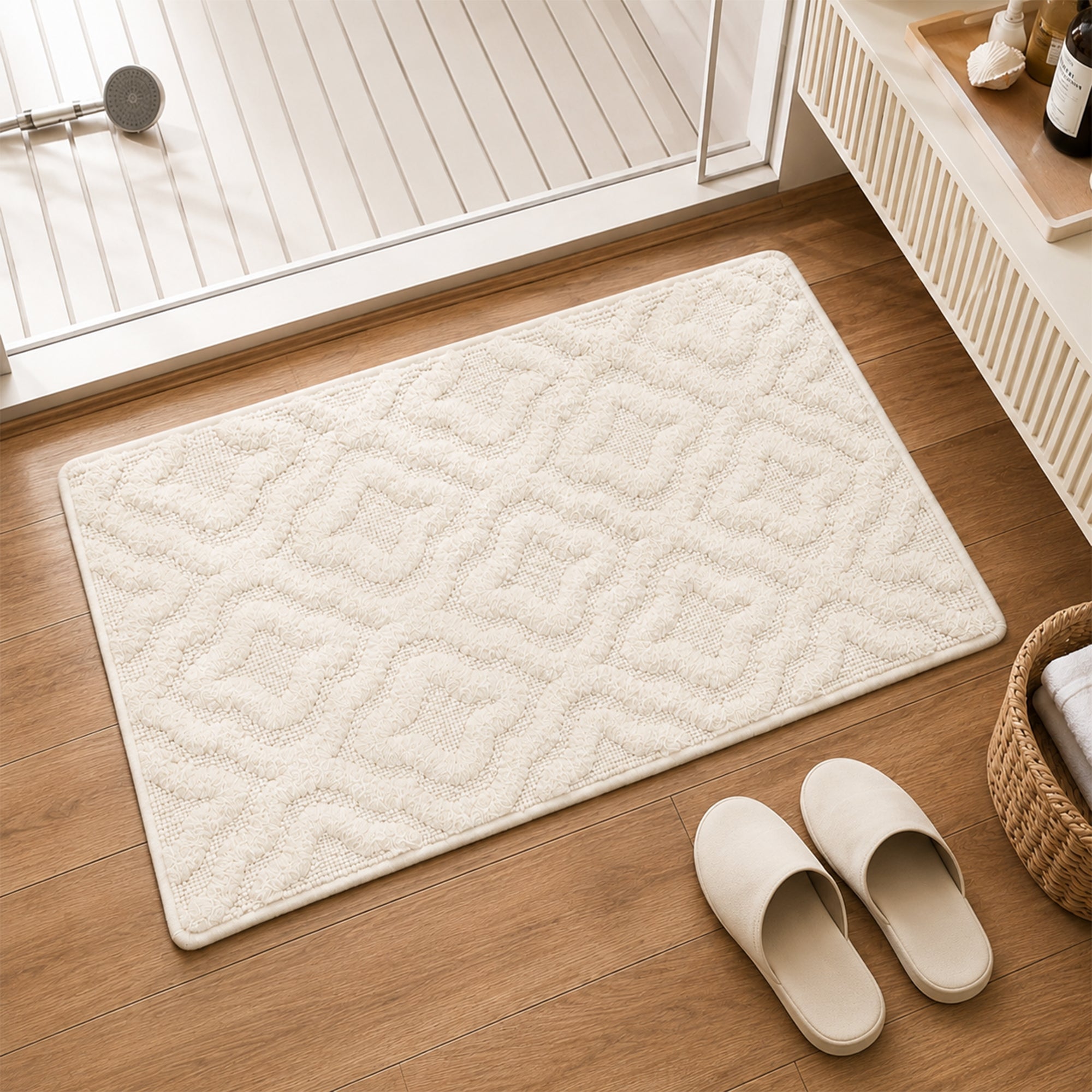 Subah_Floor_Bath_Mat_1__jpg.jpg Subah Cotton Floor Bath Mat