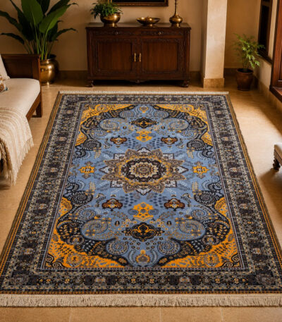 Indigo Bloom Persian Carpet