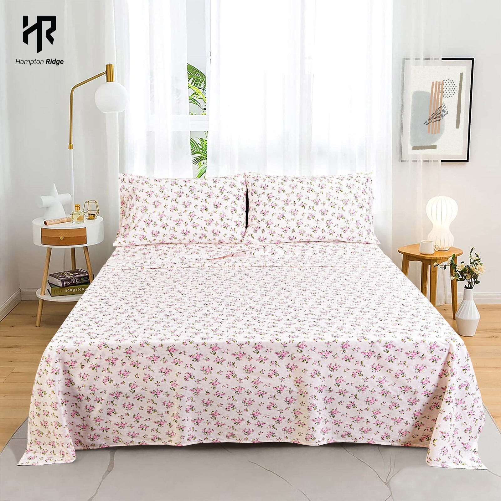 hampton-ridge-t-144-cotton-sheet-set-blush-floral-khas-stores-us-171762.jpg Hampton Ridge T 144 Cotton Sheet Set - Blush Floral