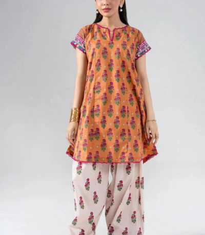 PC Stitched Printed Lawn Suit | KST-4024