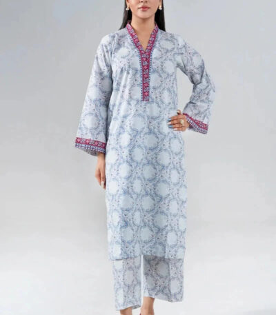 PC Stitched Printed Lawn Suit | KST-4064