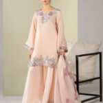 SHEESHA SILK 3PC Embroidered stitched Luxury Suit S-14