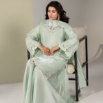 SHEESHA SILK 3PC Embroidered stitched Luxury Suit S-16