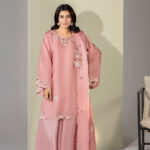 SHEESHA SILK 3PC Embroidered stitched Luxury Suit S-18