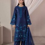 SHEESHA SILK 3PC Embroidered stitched Luxury Suit SS-03 ZINC