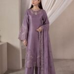 SHEESHA SILK 3PC Embroidered stitched Luxury Suit SS-04 PINK