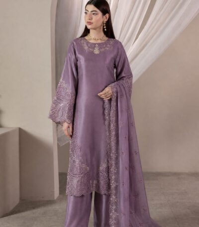 SHEESHA SILK 3PC Embroidered stitched Luxury Suit SS-04 PINK